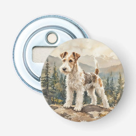 Draad Fox Terrier Button Flesopener