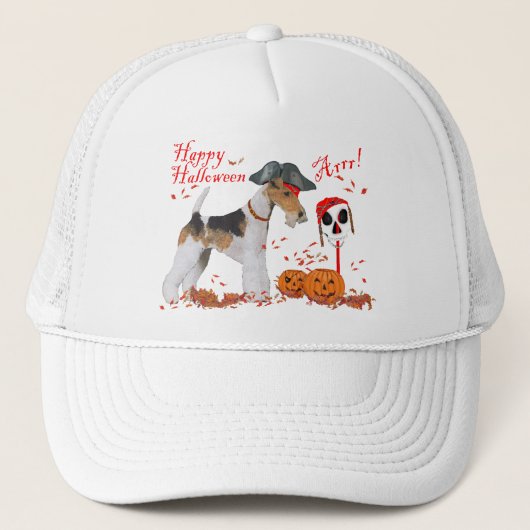Draad Fox Terrier Halloween Trucker Pet (Voorkant)