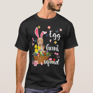 Draad Fox Terrier Happy Paasdag paaskleurig T-shirt