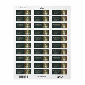 Draad Fox Terrier in William Morris bloemstijl Etiket (Full Sheet)