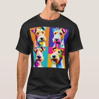 Draad Fox Terrier Kunst Hond Liefhebber Cadeaus 2 T-shirt