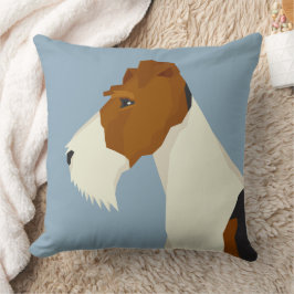 Draad Fox Terrier Kussen