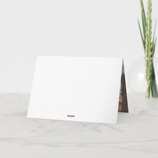 Draad Fox Terrier Laat het Sneeuwen Kerstmis Kaart (Achterkant)