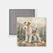 Draad Fox Terrier Magneet (Voorkant / Achterkant)