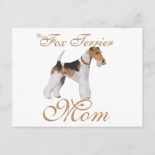 Draad Fox Terrier Moederdag Briefkaart