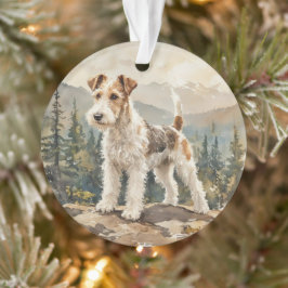 Draad Fox Terrier Ornament