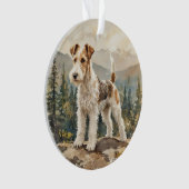 Draad Fox Terrier Ornament (voorkant)