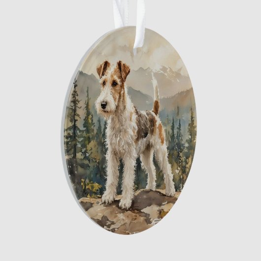 Draad Fox Terrier Ornament (voorkant)