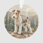 Draad Fox Terrier Ornament (voorkant)