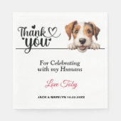 Draad Fox Terrier Papieren servetten (Voorkant)