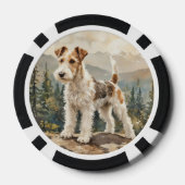 Draad Fox Terrier Poker Chips (Achterkant)