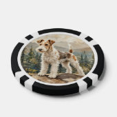 Draad Fox Terrier Poker Chips (Enkel)