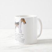 Draad Fox Terrier Regenboogbrug Koffiemok (Voorkant rechts)