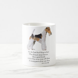 Draad Fox Terrier Regenboogbrug Koffiemok