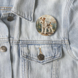 Draad Fox Terrier Ronde Button 5,7 Cm