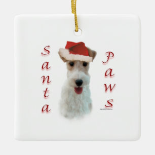 Draad Fox Terrier Sinterklaas Pootjes Keramisch Ornament