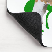 Draad Fox Terrier St. Patrick's Day Muismat (Hoek)