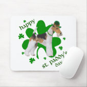 Draad Fox Terrier St. Patrick's Day Muismat (Met muis)