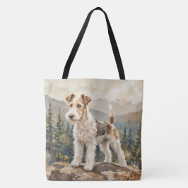 Draad Fox Terrier Tote Bag