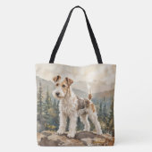 Draad Fox Terrier Tote Bag (Achterkant)