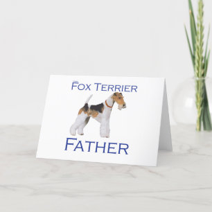 Draad Fox Terrier Vaderdag Kaart