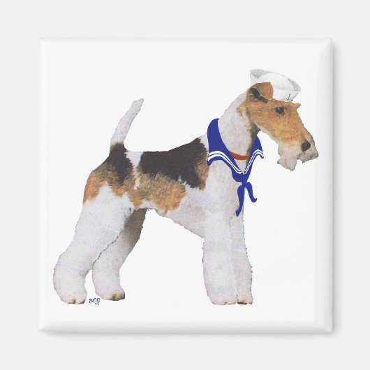 Draad Fox Terrier Zeiler Magneet (Voorkant)