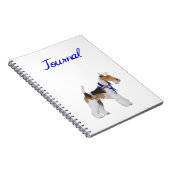 Draad Fox Terrier Zeiler Notitieboek (Rechterzijde)