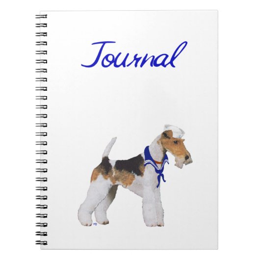 Draad Fox Terrier Zeiler Notitieboek (Voorkant)