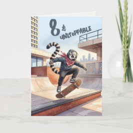 Draad-Geschilderde Kunst | Kufiya Skater Lemur Lee Kaart