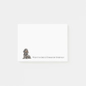 Draad-haired Dachshund Personaliseer Notities Post-it® Notes (Voorkant)