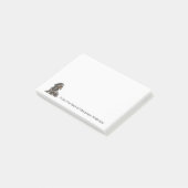 Draad-haired Dachshund Personaliseer Notities Post-it® Notes (Schuin)