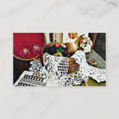 Draad, kant en naaipatronen visitekaartje (Achterkant)