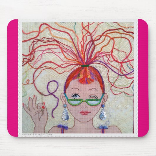 Draad kop! muispad muismat (Voorkant)