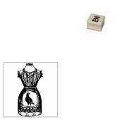 Draad mannequin body form vogelkooi silhouet rubberstempel (Gestempeld)