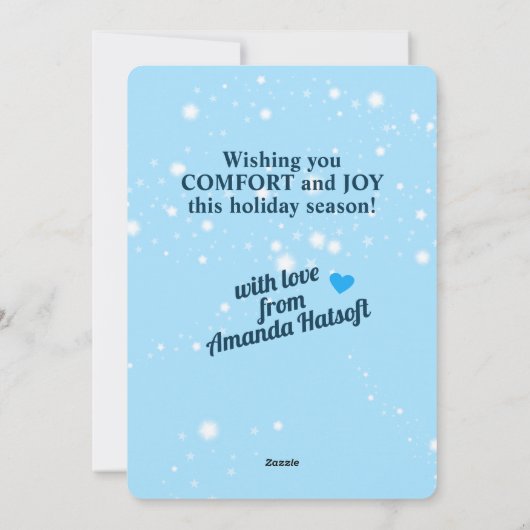 Draad met vingerlasschroefdraad voor het naaien va feestdagenkaart (Achterkant)