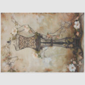 Draad metaal Jurk Vorm Tissuepapier (Voorkant)