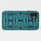 Draad Teal Modern Patroon Case-Mate iPhone Case (Achterkant (horizontaal))