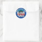 Draad van geruststelling: 'Elke kleine ding' Ronde Sticker (Tas)