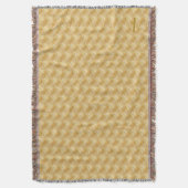 Draad van goudkleurige bruine dop deken (Voorkant Verticaal)