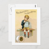 Draad van leder briefkaart (Voorkant / Achterkant)