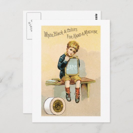 Draad van leder briefkaart (Voorkant / Achterkant)