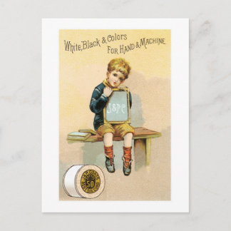 Draad van leder briefkaart