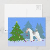 Draad voor de bedekking van de kerstboom - bos feestdagenkaart (Voorkant / Achterkant)