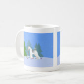 Draad voor de bedekking van de kerstboom - bos koffiemok (Voorkant links)