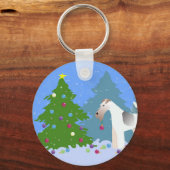 Draad voor de bedekking van de kerstboom - bos sleutelhanger (Voorkant)