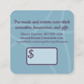 Draad voor de dwarsgestreepte bordverpakking van d vierkante visitekaartje (Achterkant)