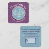 Draad voor de dwarsgestreepte bordverpakking van d vierkante visitekaartje (Voorkant / Achterkant)