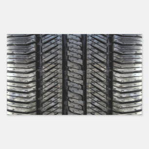 Draad voor rubberbanden, autostijldecor rechthoekige sticker