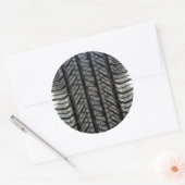 Draad voor rubberbanden, autostijldecor ronde sticker (Envelop)