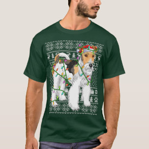 Draad voor Terrier Lover Santa Ugly Wire voor Terr T-shirt
